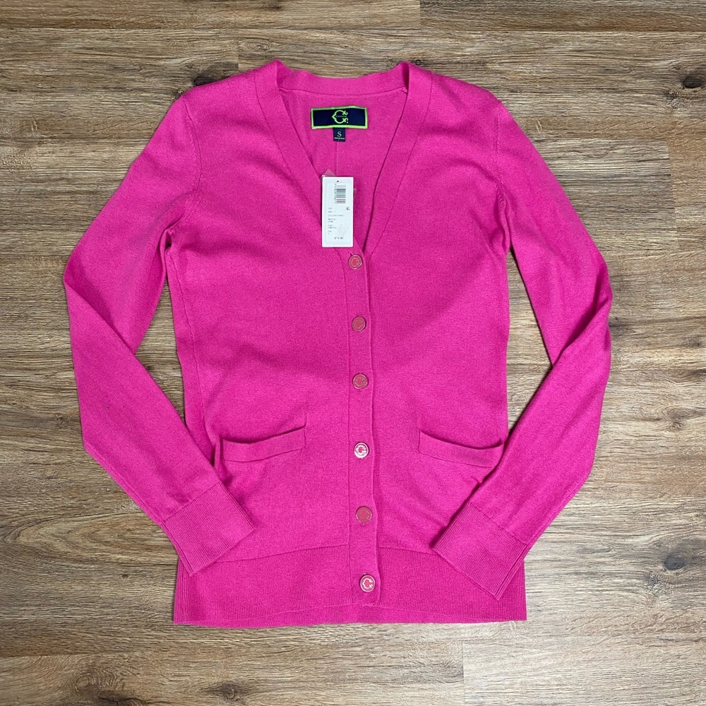NWT C. Wonder Pink Cardigan Size Small